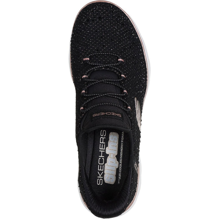 SUMMITS BRILLIANT SHINE Black Mesh/Rose Gold Trim
