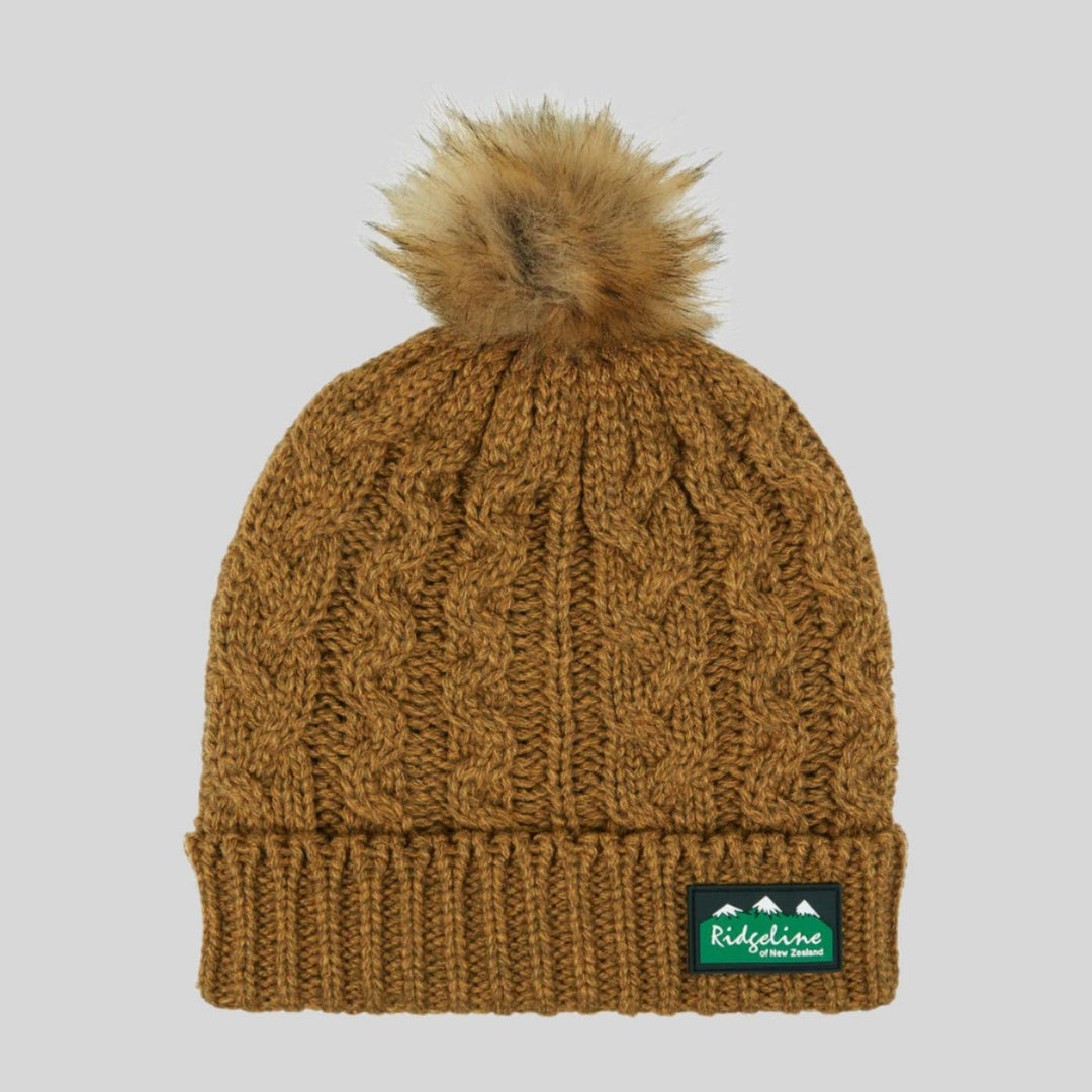 Ridgeline Nordic Fleck Bobble Hat Teak – view 28