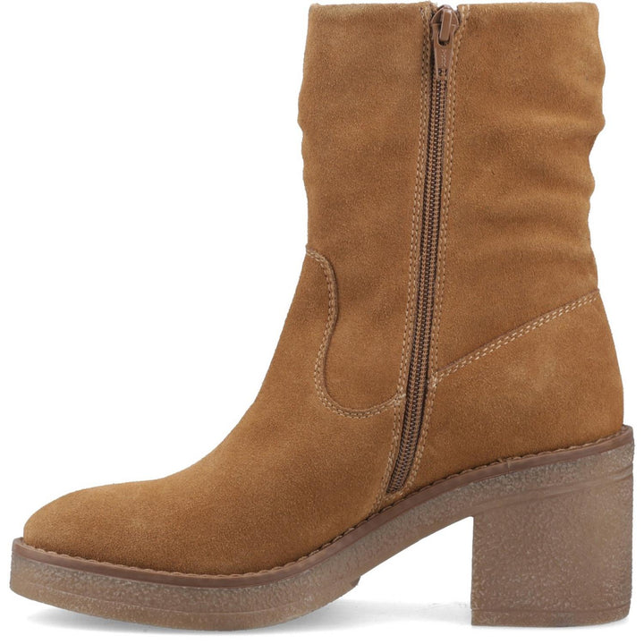 Flora Ruched Boot TAN