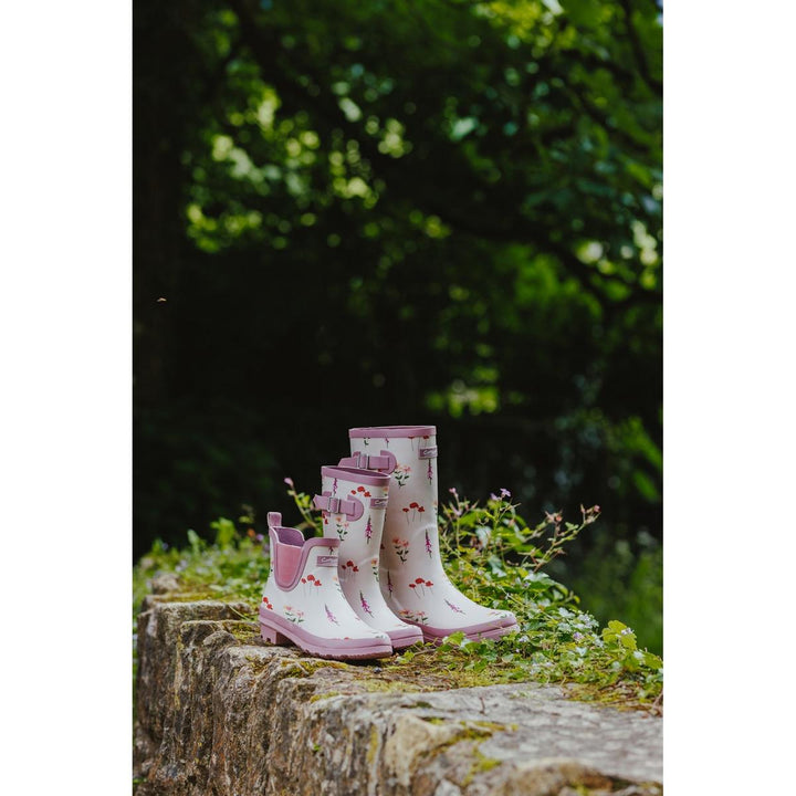 Cotswold Wildflower Tall Wellingtons Pink