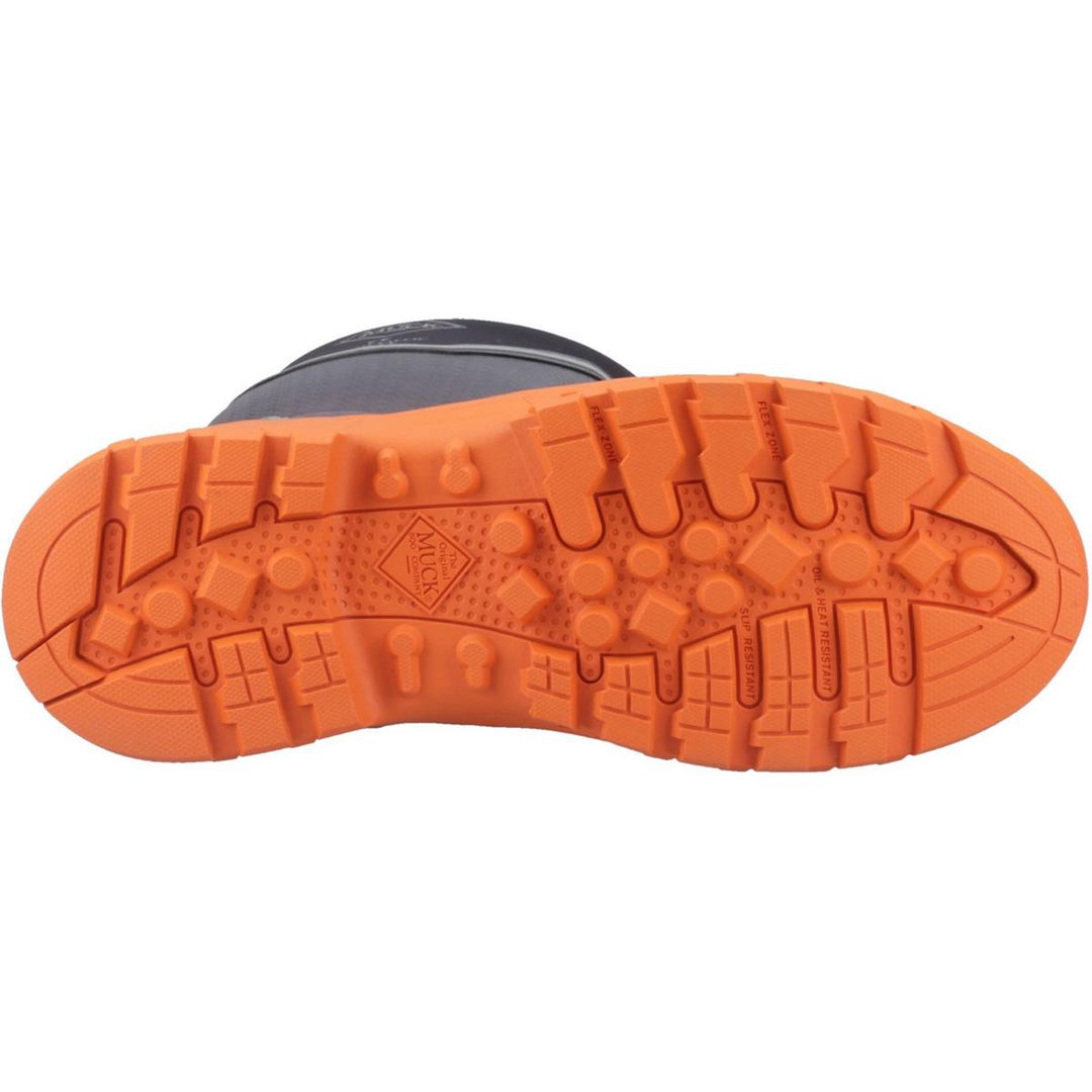 Muck Boots Grit S5 Safety Wellington Black/Orange