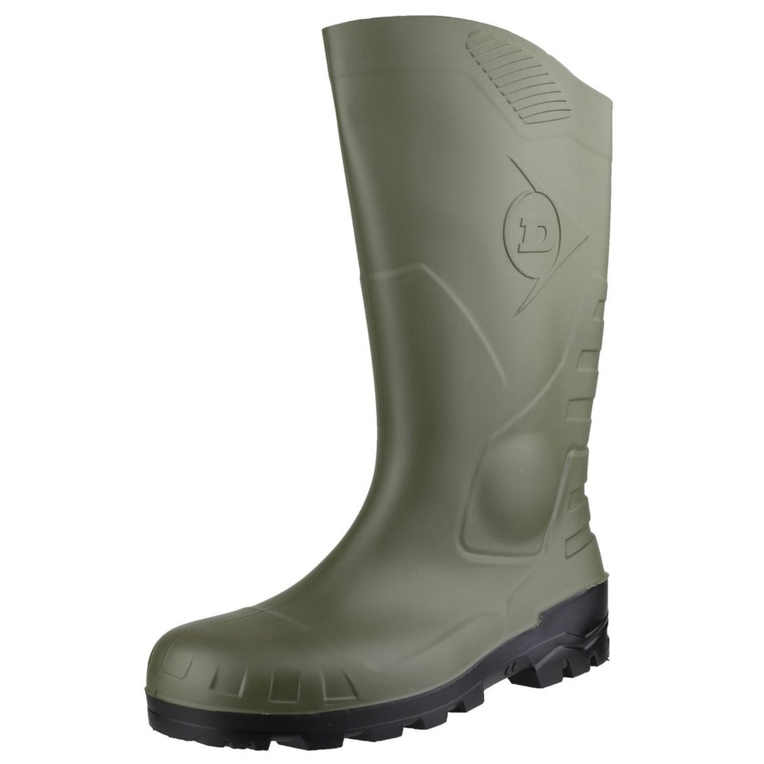 Dunlop Devon Full Safety Wellington Green/Black
