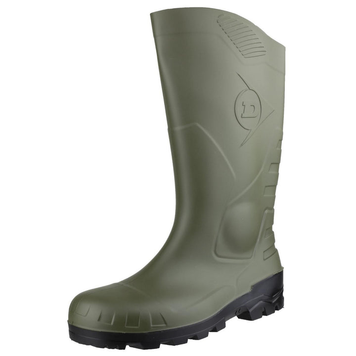 Dunlop Devon Full Safety Wellington Green/Black – view 3