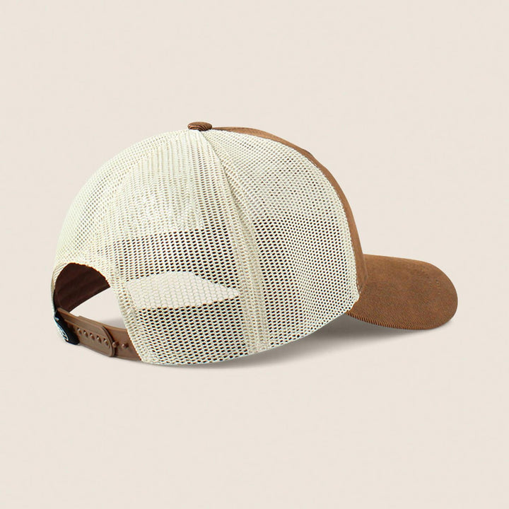 Ariat M F Ladies Floral Lthr Patch Cap Brn/wht – view 2