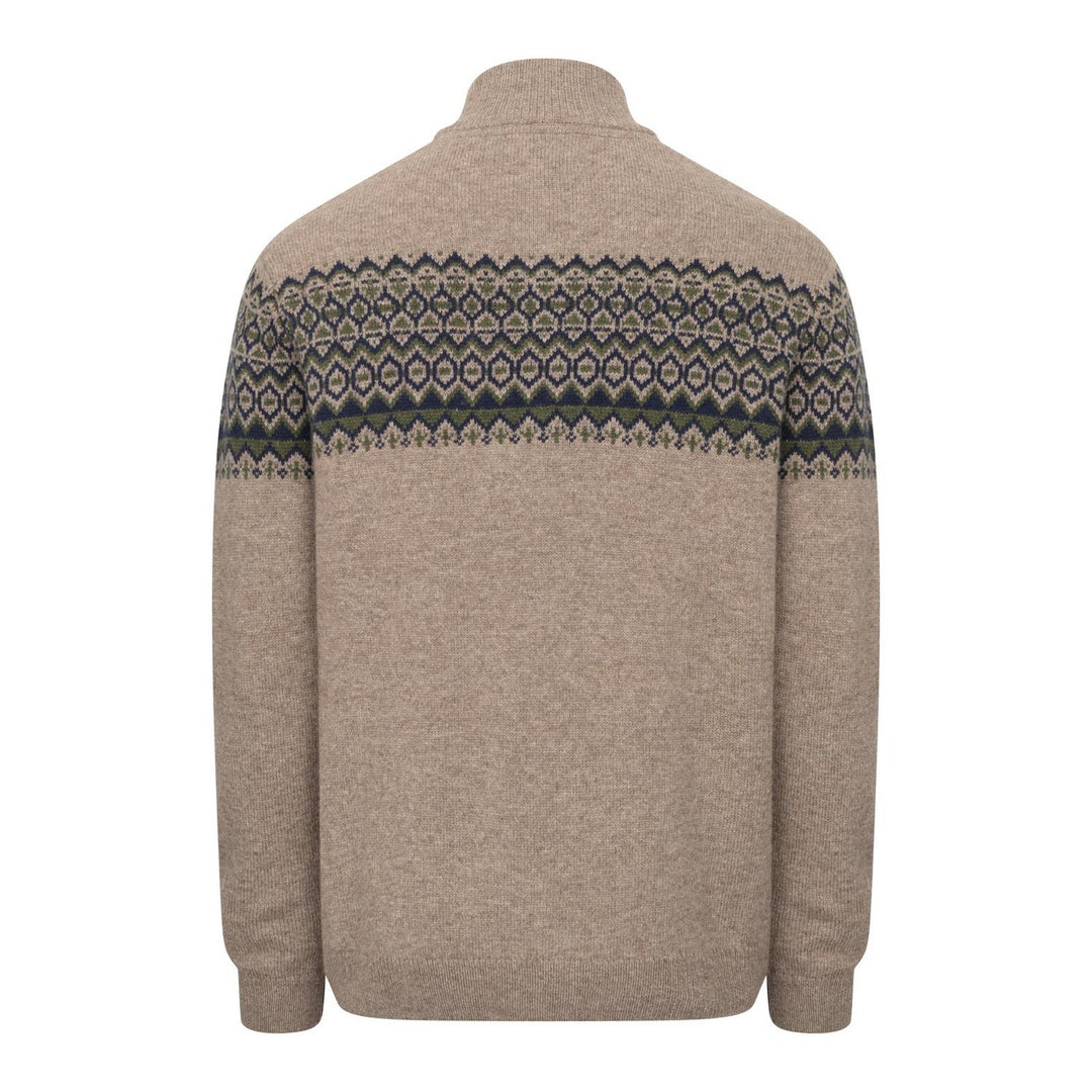 Hoggs of Fife Colonsay Fair Isle 1/4 Zip Pullover