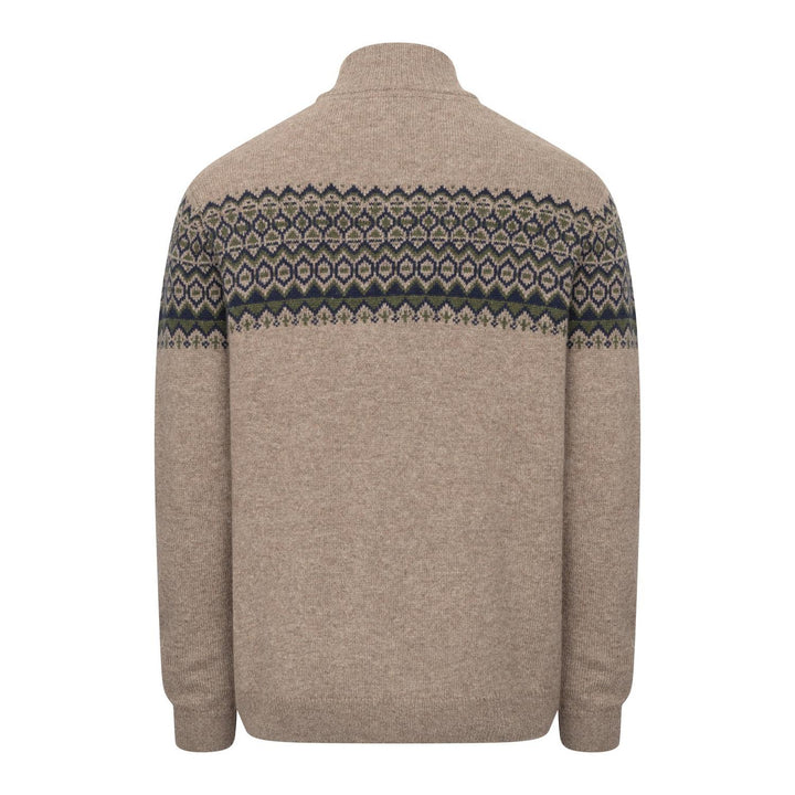 Hoggs of Fife Colonsay Fair Isle 1/4 Zip Pullover