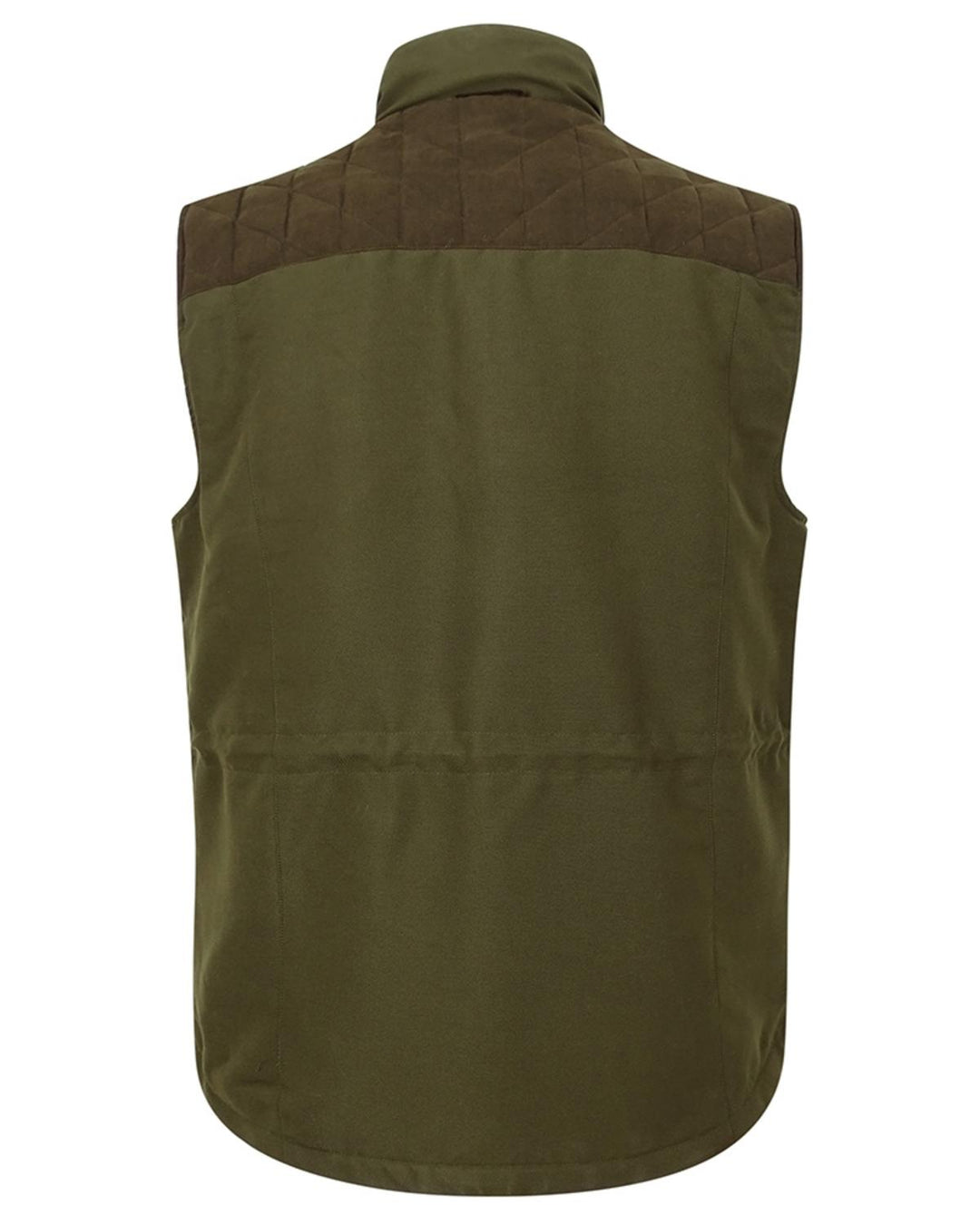 Hoggs of Fife Kincraig Field Waistcoat Olive Green - Two-tone Shell fabric: 85% micro polyester and 15% nylon honeycomb, DWR coating