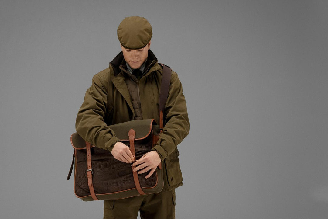 Härkila Retrieve Canvas & Leather Game Bag Warm Olive – view 4