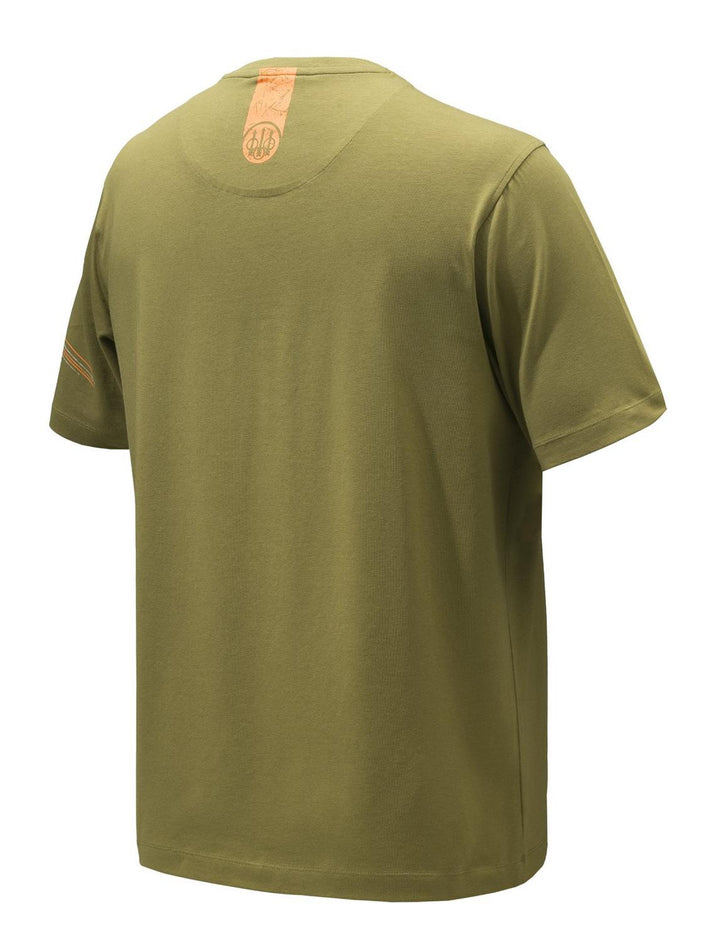 Beretta Lines T-Shirt Men's Flat Dark Earth Cotton Tee – view 4