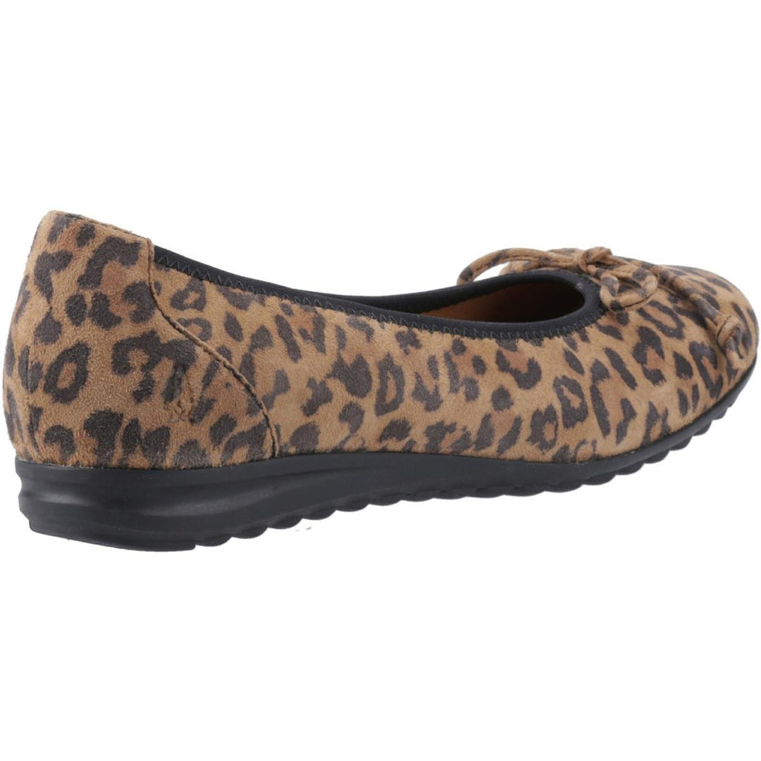 Hush Puppies Lucille Bow Ballerina Leopard – view 2