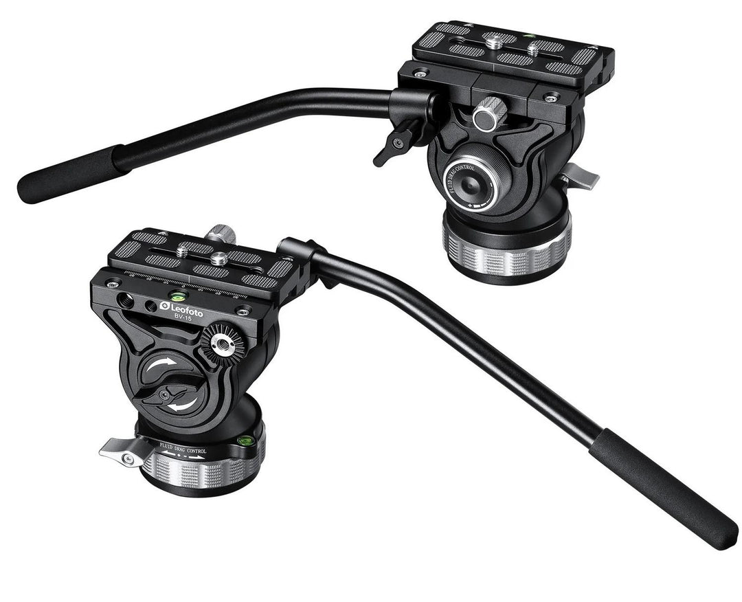 Leofoto BV-15 Fluid Video Head with Pan Handle - Arca Clamp