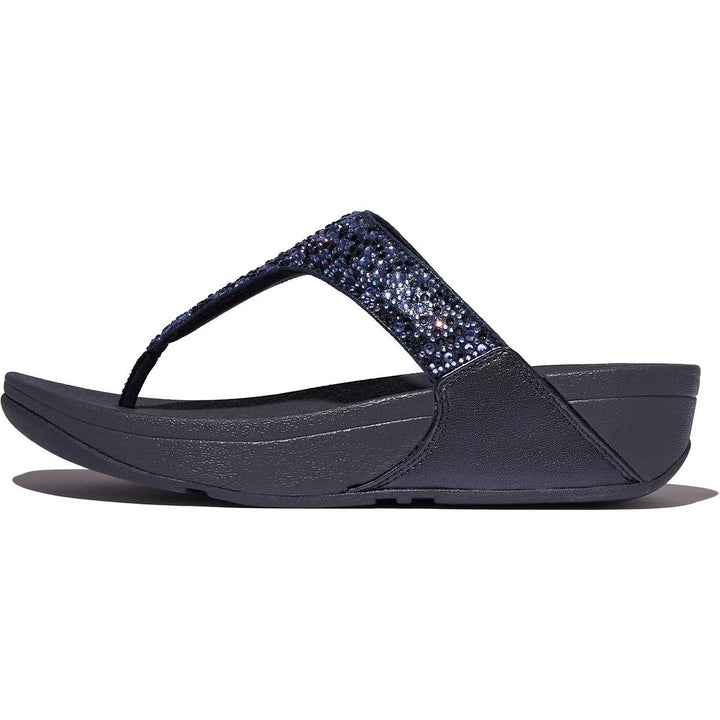 Fitflop Lulu Toe Post Hotfix Sandal Midnight Navy