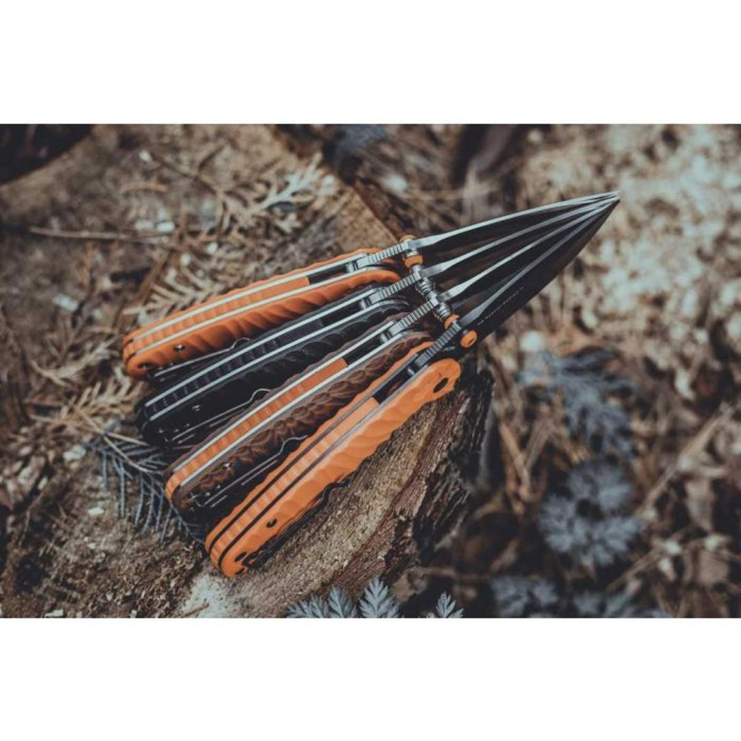 Real Steel H6 Grooved Orange, Black Blade