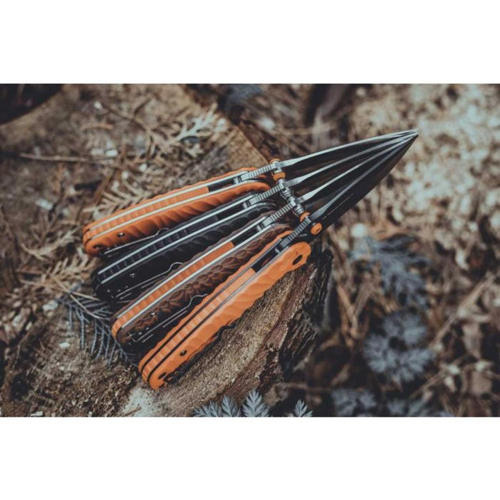 Real Steel H6 Grooved Orange, Black Blade