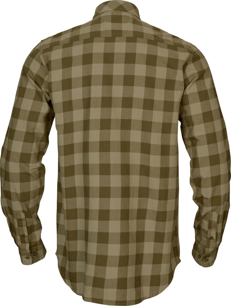 Harkila Härkila Scandinavian L/S shirt Dark olive check – view 2