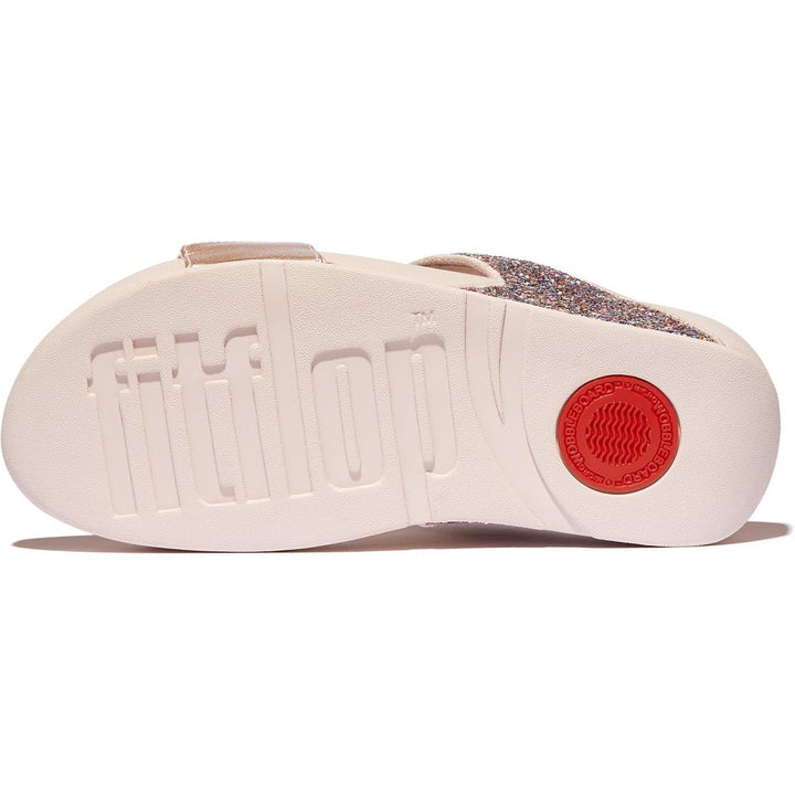 Fitflop Lulu 2 Bar Glitter Sandal Nude Rose Mix