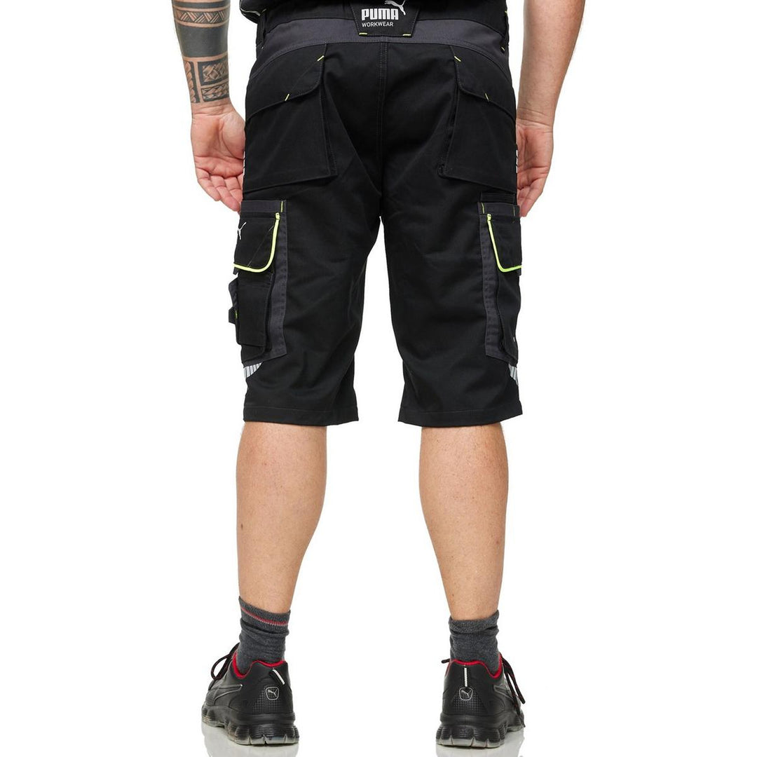 Puma Workwear Precision X Work Shorts Black/Neon