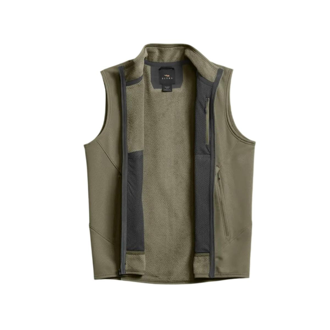 Alpha Fleece Vest Dark Green Sage – view 2