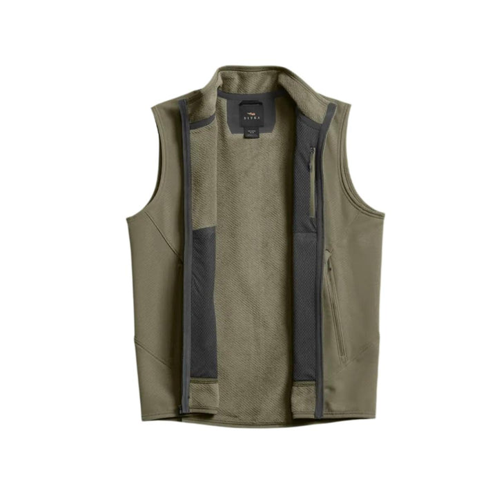 Alpha Fleece Vest Dark Green Sage – view 2