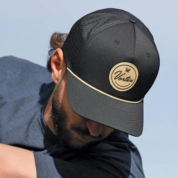 Vortex Script Patch Cap - Black - OSFM