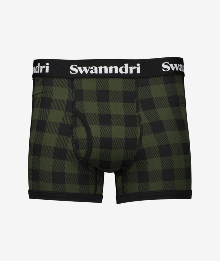 Swanndri Men's Underwear - Organic Cotton Check Boxer Briefs