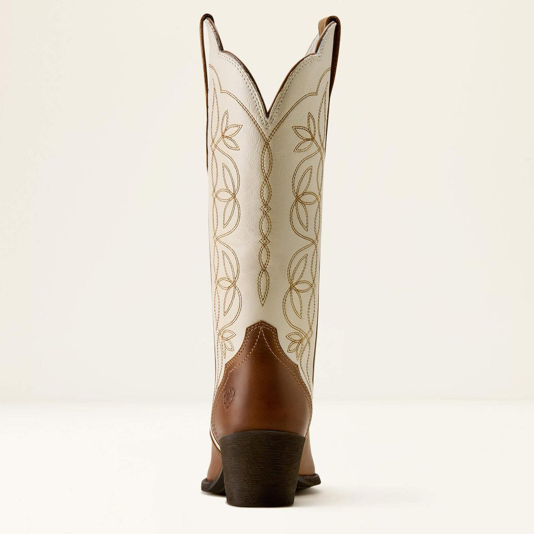 Ariat Ladies Heritage Blossom J Toe Whet Brn/brt C