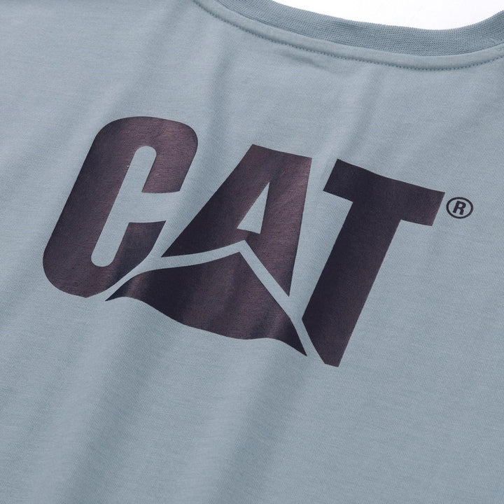 Caterpillar Trademark Tee Blue Fog Heather