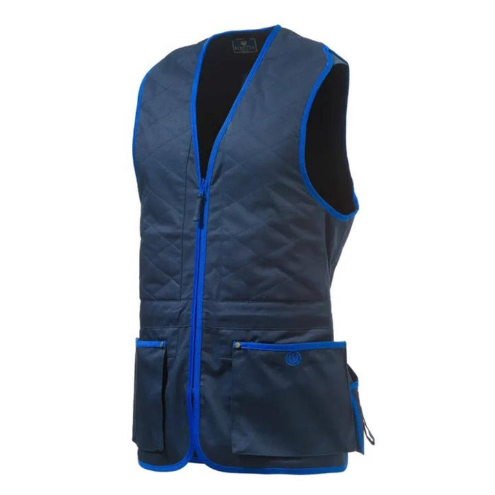 Beretta TRAP COTTON VEST Blue Navy & Blue Beretta
