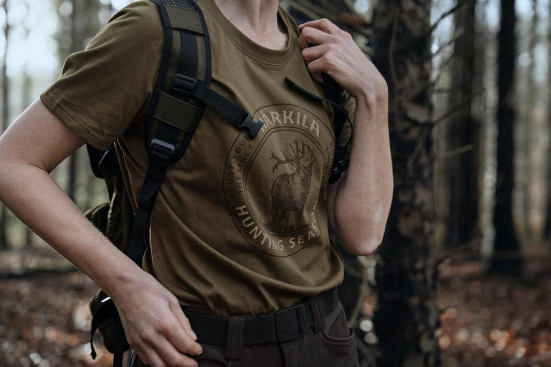 Harkila Härkila Stag Badge S/S T-shirt W Beech