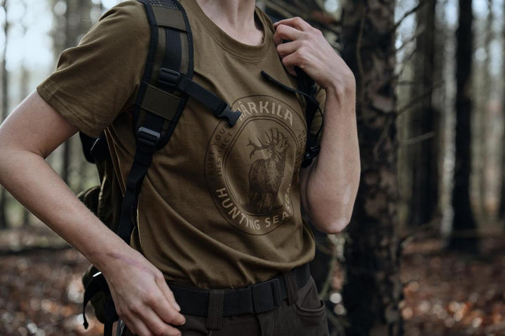 Harkila Härkila Stag Badge S/S T-shirt W Beech