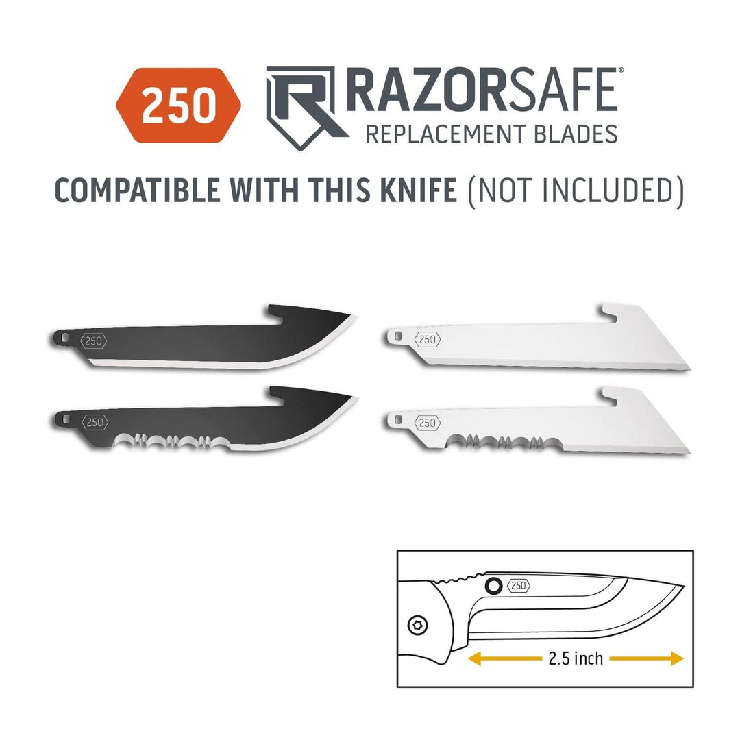 Outdoor Edge RazorWork 2.5in Replaceable Blade Folding Knife