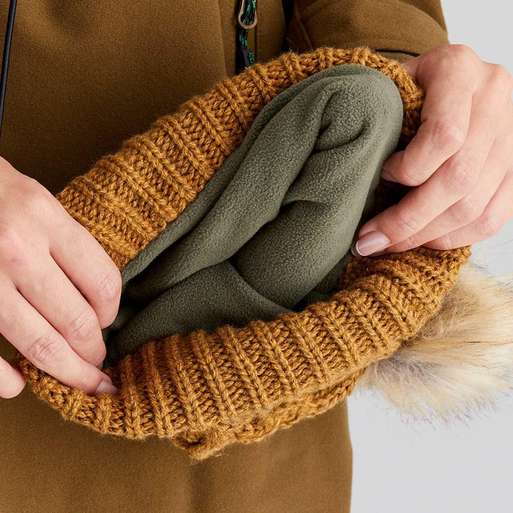 Ridgeline Ridgeline Nordic Fleck Bobble Hat Teak