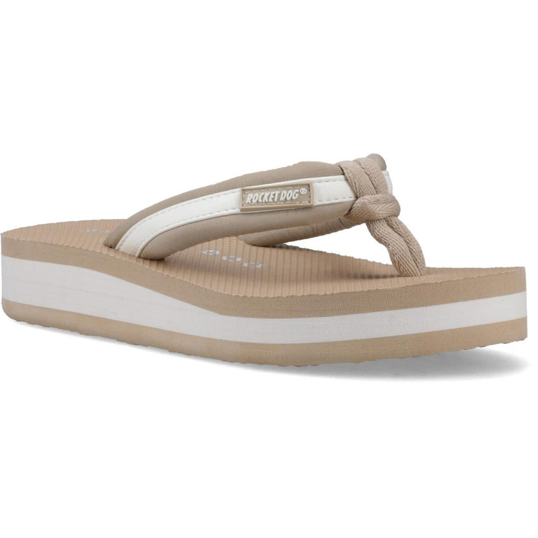 Rocket Dog Monica Nylon PU Sandal Tan/Off