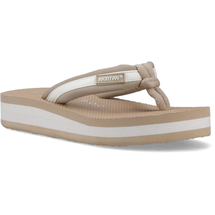 Rocket Dog Monica Nylon PU Sandal Tan/Off