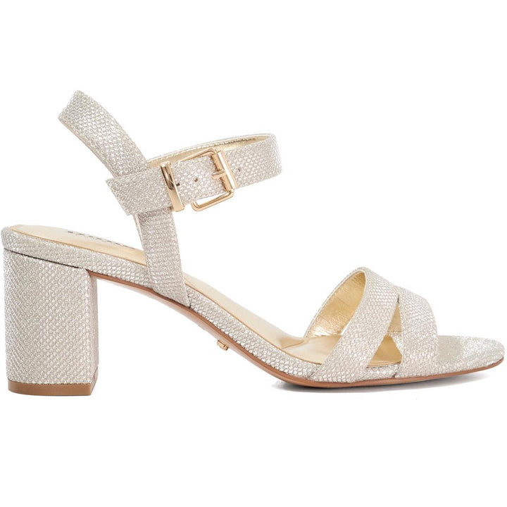 Dune Merisa Wide Fit Shoes Gold