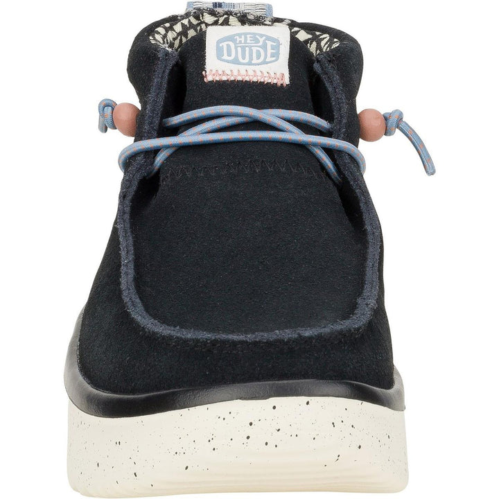 HEYDUDE Wendy Peak Hi Suede Ankle Boots Black