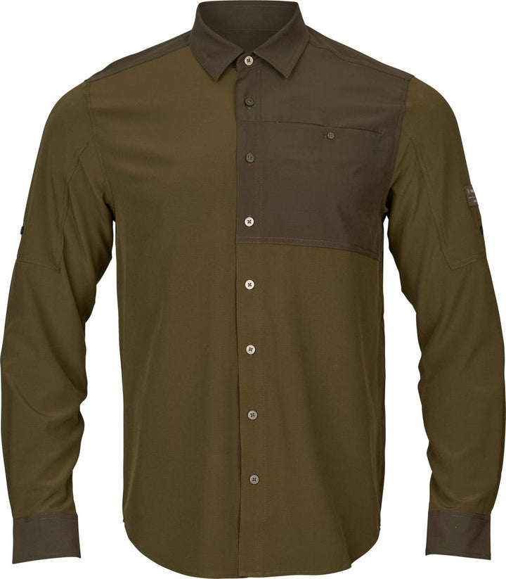 Harkila Logmar lightweight L/S shirt Dark olive/Willow