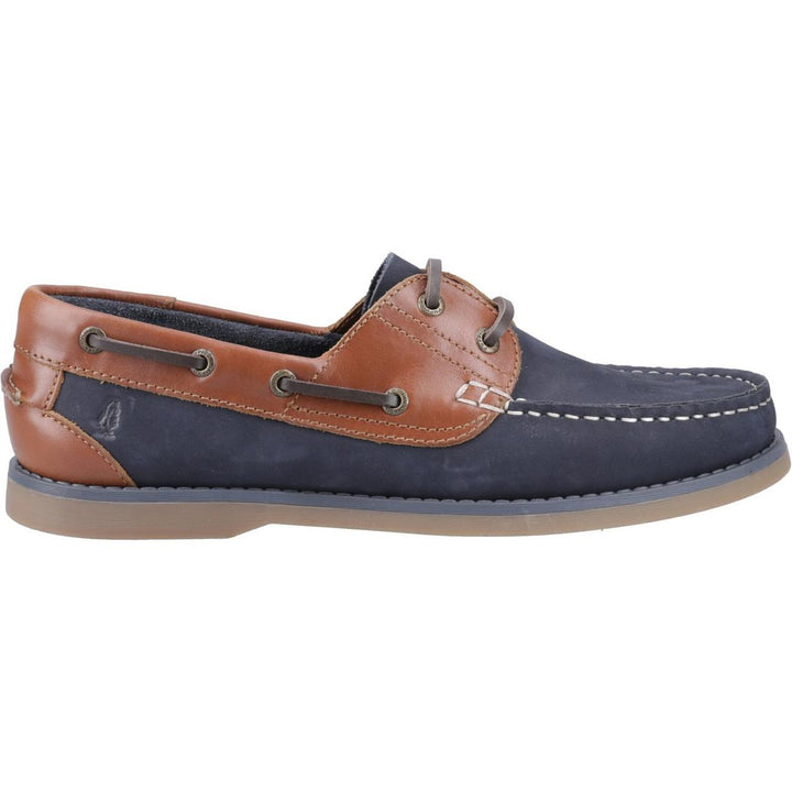 Hush Puppies Wilson Boat Shoe Navy/Tan