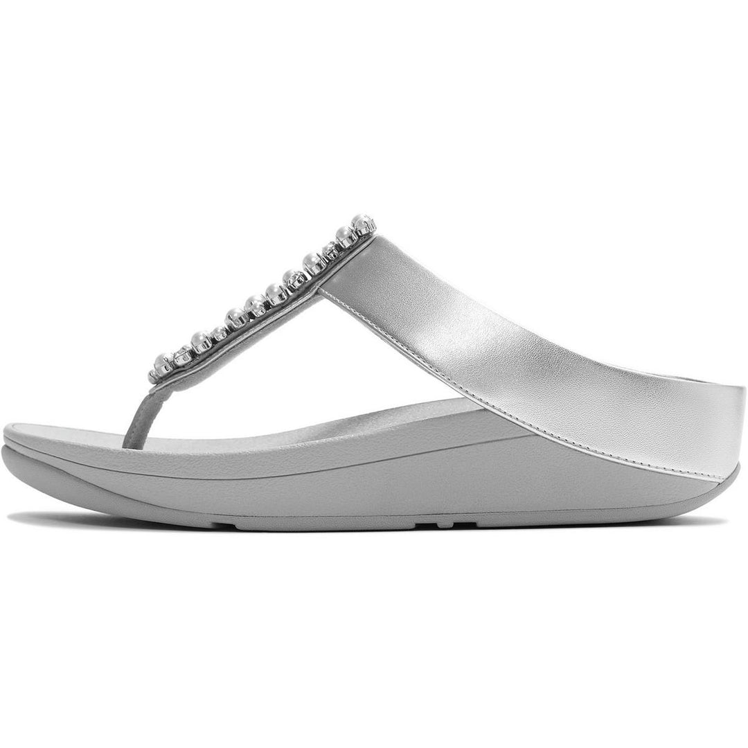 Fitflop Fino Toe-Post Sandals Silver
