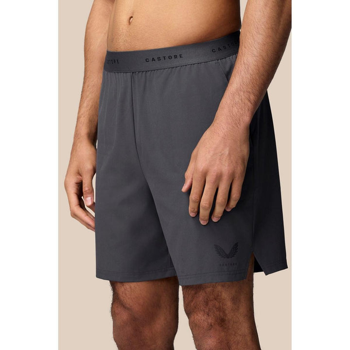 Castore Branded Elastic Shorts Gunmetal/Black