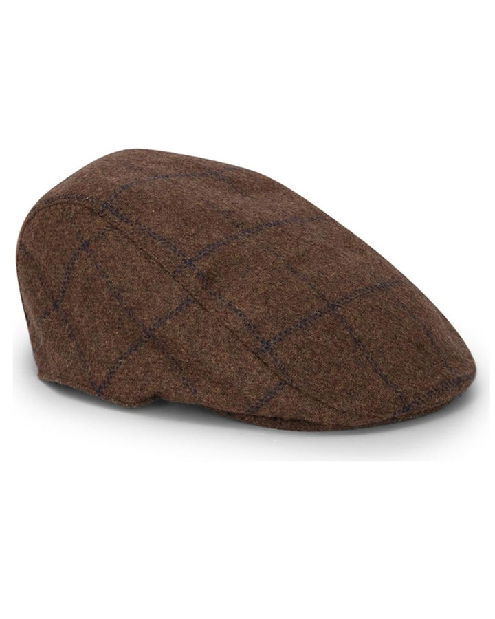 Hoggs of Fife Windowpane Waterproof Tweed Hat