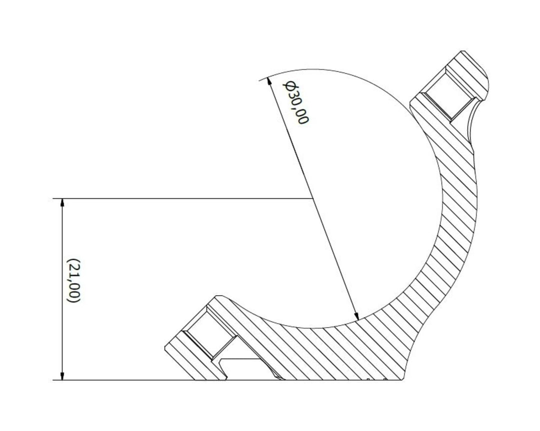 Spuhr HS30-21A 30mm Aesthetic Sako/Tikka Optilock Scope Rings