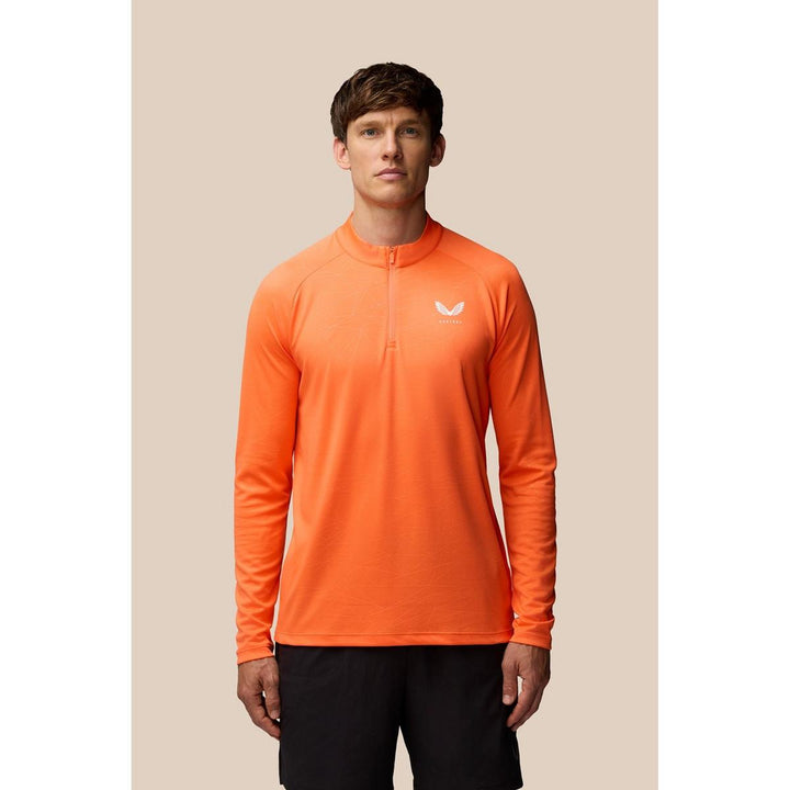 Castore Adapt Training 1/4 Zip Top Bright Orange/Mid