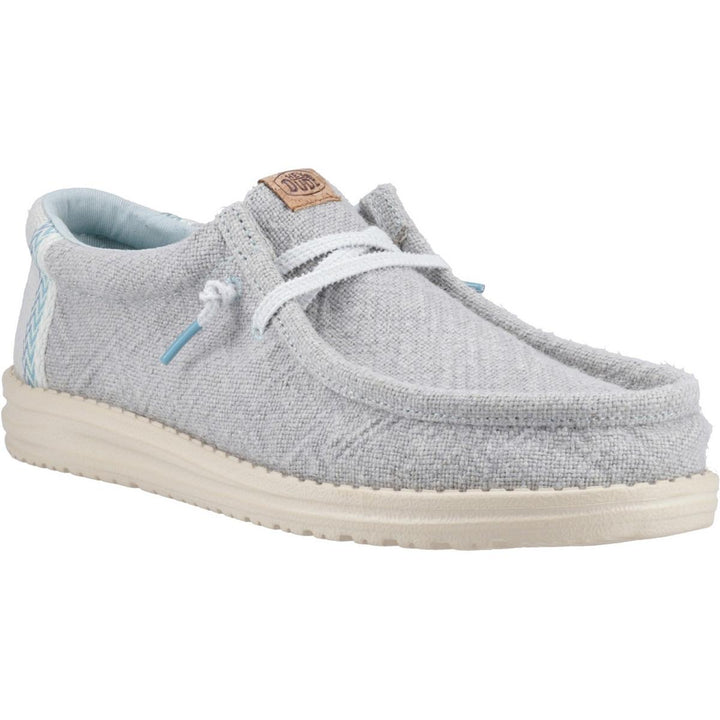 HEYDUDE Wally Jute Shoes Cloud Blue/Dawn Blue
