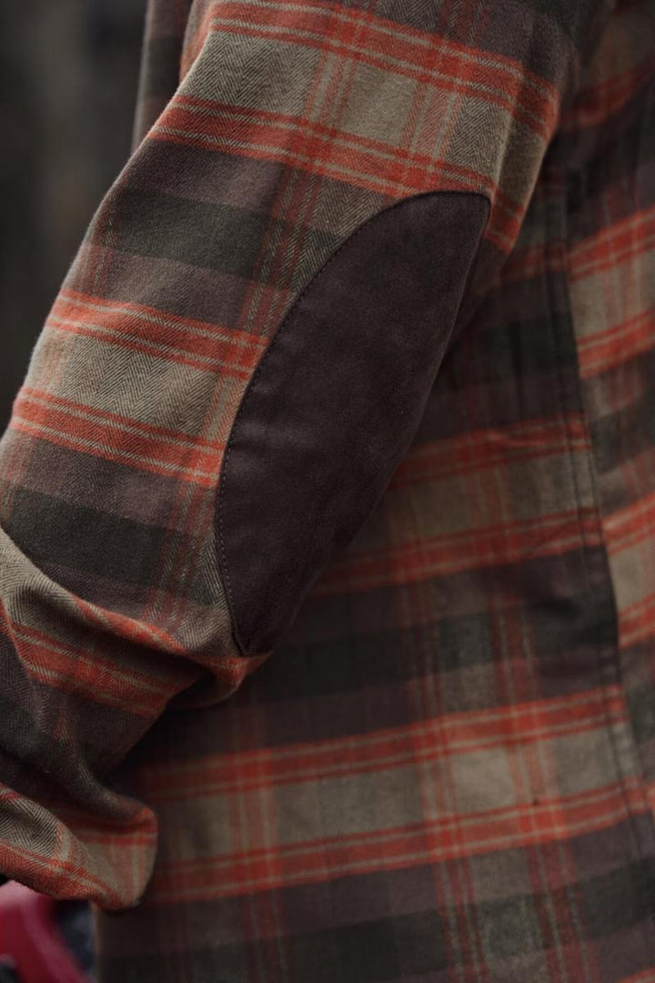 Harkila Aivak L/S shirt Autumn orange check