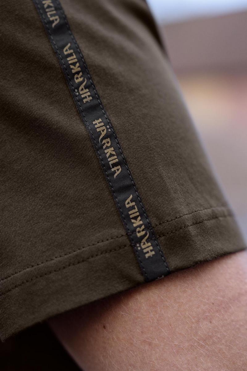 Harkila Härkila logo band S/S tshirt Shadow brown/Tarmac – view 5