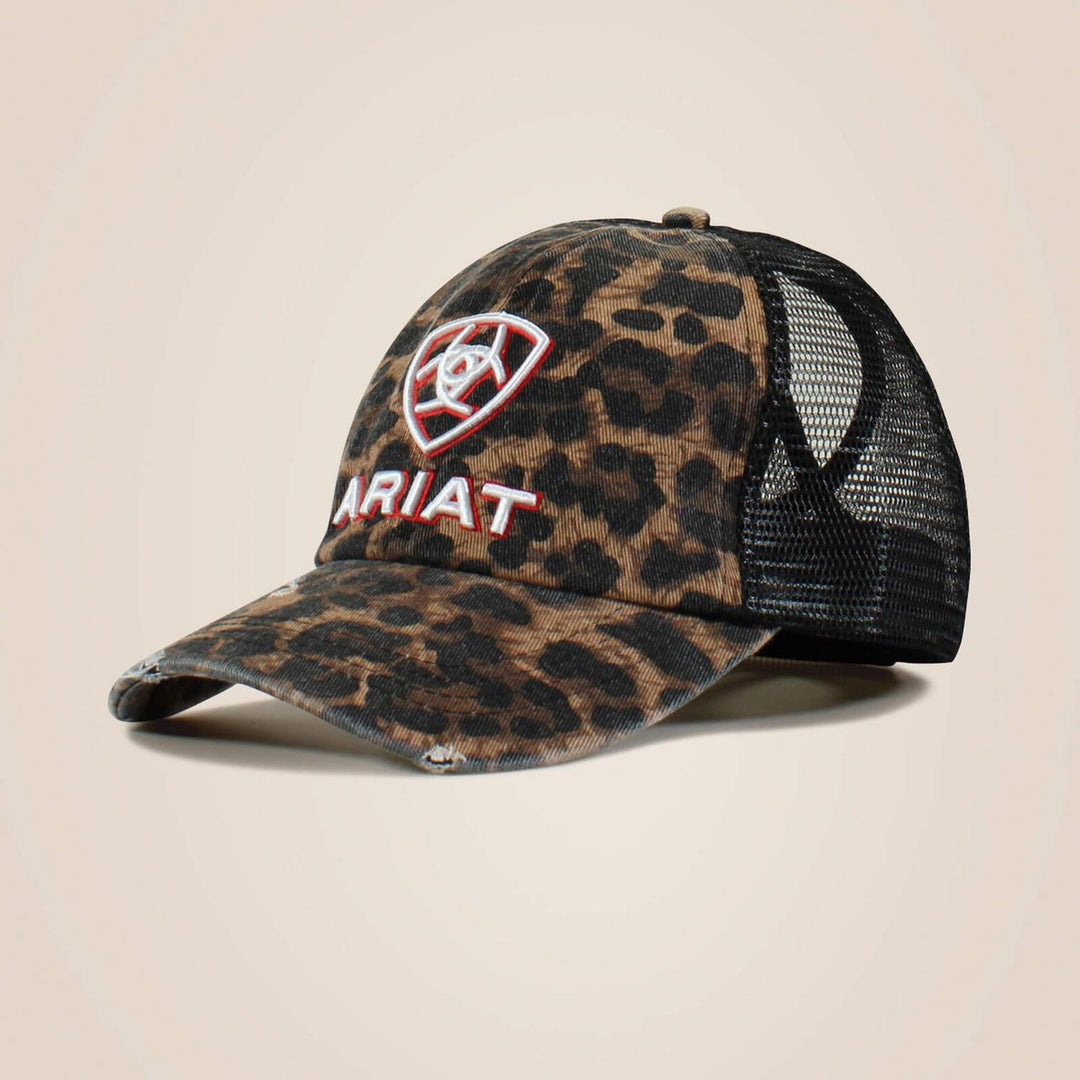 Ariat M F Wmns Emb Logo Cheetah Print Cap
