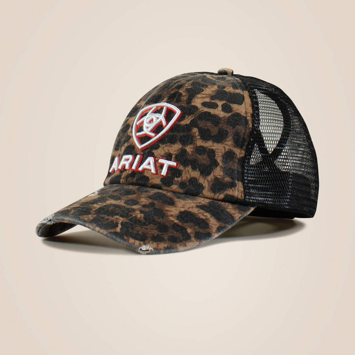 Ariat M F Wmns Emb Logo Cheetah Print Cap