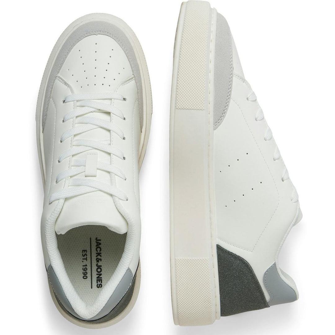 Jack & Jones Aspire Court Trainers White Vapour Blue/Castlerock