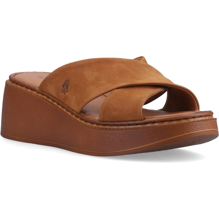 Bobbi Wedge Sandal Tan Nubuck